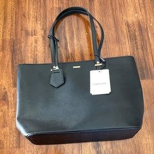 NEW Lovevook Black Top Handle Tote Bag Purse Handbag Laptop Carrier NWT